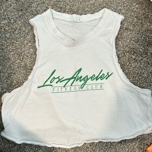 Garage white tank top